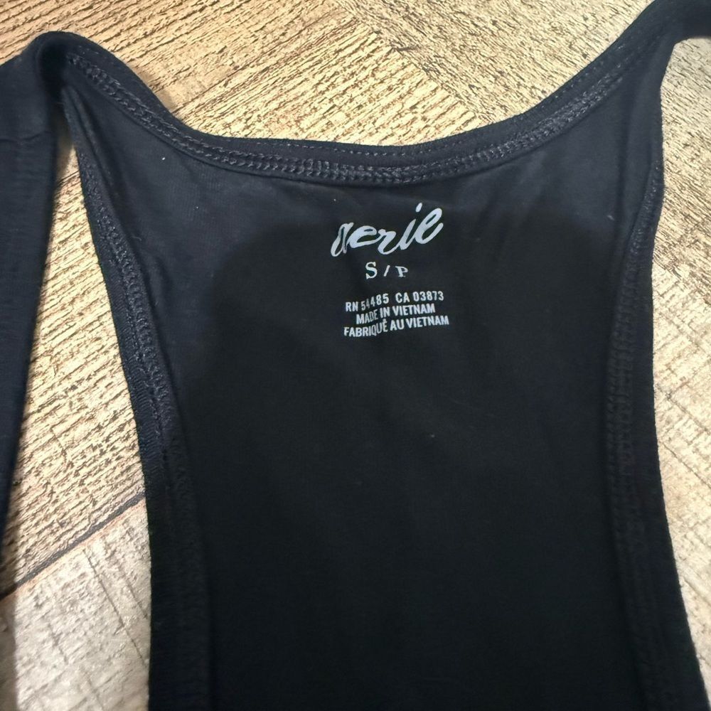 Aerie Racerback Tank Jumpsuit Jogger Black small - Picture 10 of 13